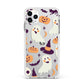 Cute Halloween Illustrations with Transparent Background Apple iPhone 11 Pro Max in Silver with White Impact Case