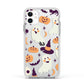 Cute Halloween Illustrations with Transparent Background Apple iPhone 11 in White with White Impact Case