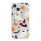 Cute Halloween Illustrations with Transparent Background iPhone 13 Mini Clear Bumper Case