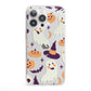 Cute Halloween Illustrations with Transparent Background iPhone 13 Pro Clear Bumper Case
