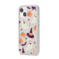 Cute Halloween Illustrations with Transparent Background iPhone 14 Glitter Tough Case Starlight Angled Image
