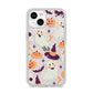 Cute Halloween Illustrations with Transparent Background iPhone 14 Glitter Tough Case Starlight