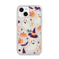 Cute Halloween Illustrations with Transparent Background iPhone 14 Glitter Tough Case Starlight