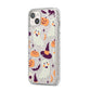 Cute Halloween Illustrations with Transparent Background iPhone 14 Plus Glitter Tough Case Starlight Angled Image