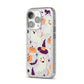 Cute Halloween Illustrations with Transparent Background iPhone 14 Pro Glitter Tough Case Silver Angled Image