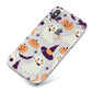 Cute Halloween Illustrations with Transparent Background iPhone X Bumper Case on Silver iPhone