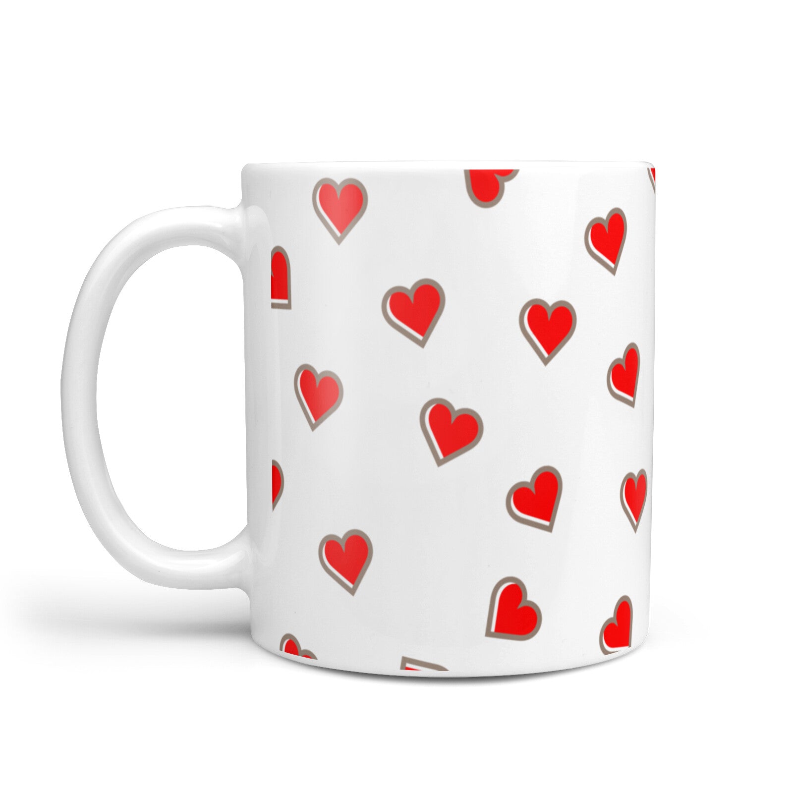 Cute Red Hearts 10oz Mug Alternative Image 1