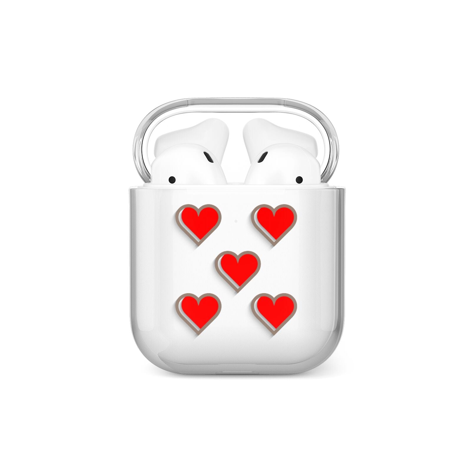 Cute Red Hearts AirPods Case