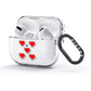 Cute Red Hearts AirPods Glitter Case 3rd Gen Side Image