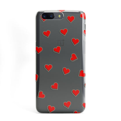 Cute Red Hearts OnePlus Case