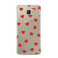 Cute Red Hearts Samsung Galaxy A5 2016 Case on gold phone