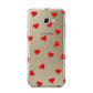 Cute Red Hearts Samsung Galaxy A5 2017 Case on gold phone