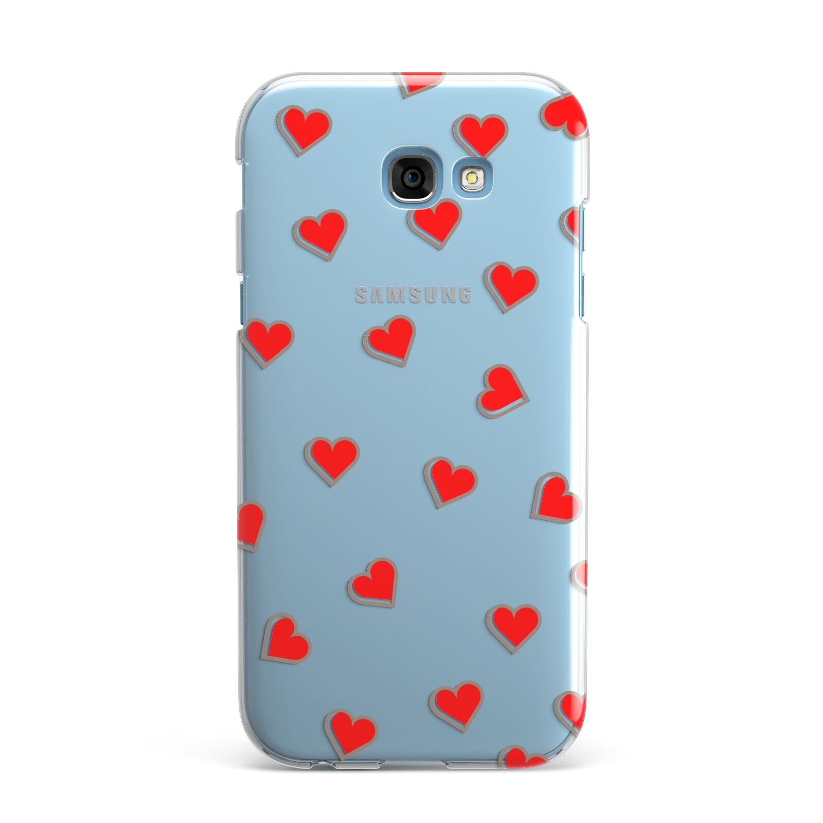 Cute Red Hearts Samsung Galaxy A7 2017 Case