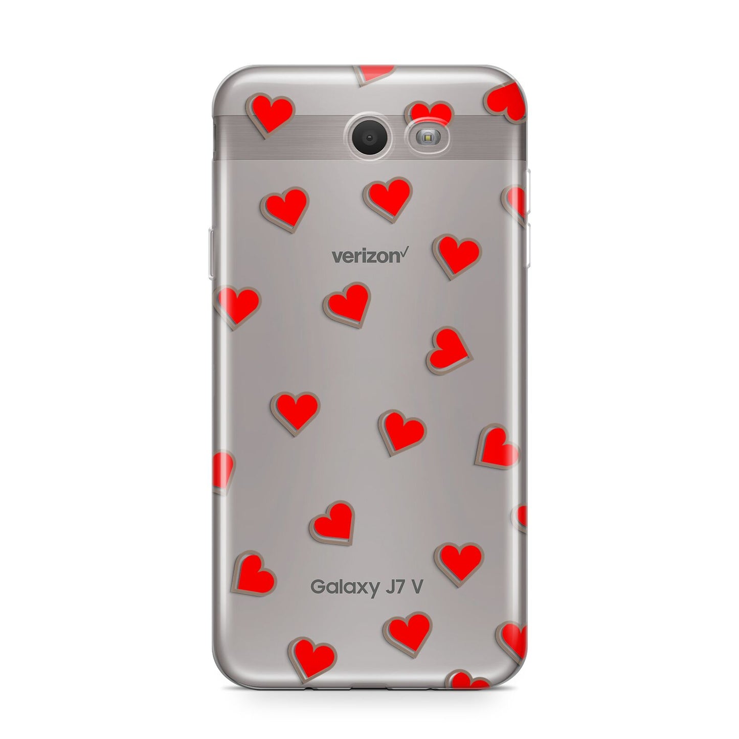 Cute Red Hearts Samsung Galaxy J7 2017 Case