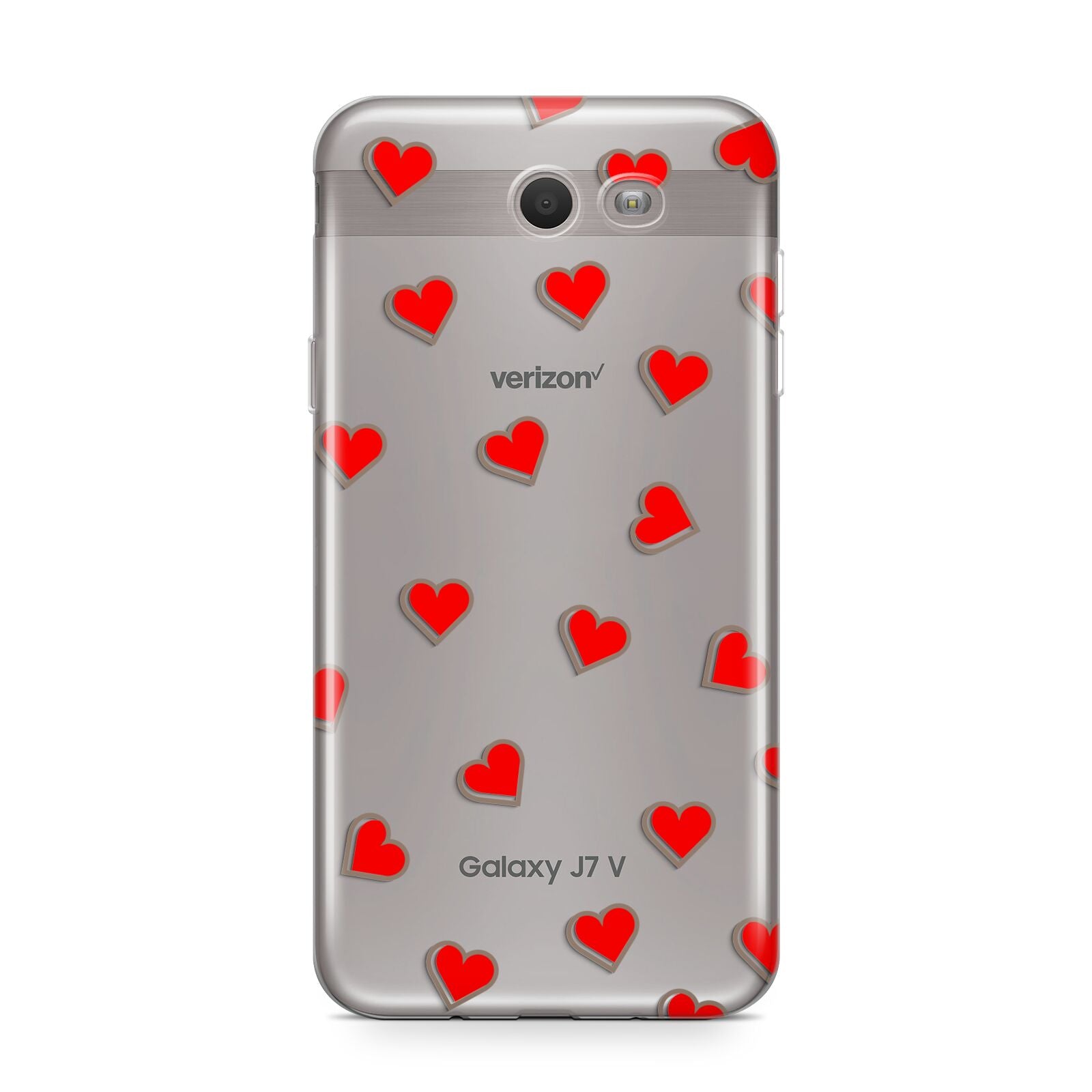 Cute Red Hearts Samsung Galaxy J7 2017 Case