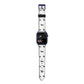 Dachshund Apple Watch Strap Size 38mm with Blue Hardware