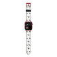 Dachshund Apple Watch Strap Size 38mm with Red Hardware