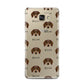 Dachshund Icon with Name Samsung Galaxy A7 2016 Case on gold phone