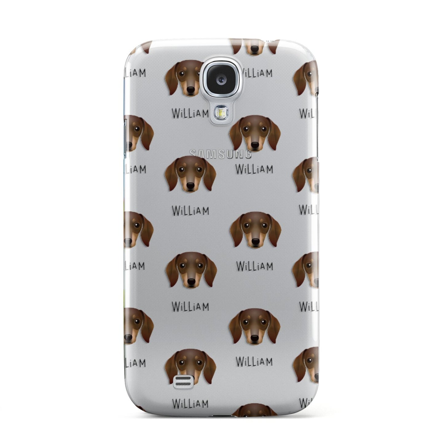 Dachshund Icon with Name Samsung Galaxy S4 Case