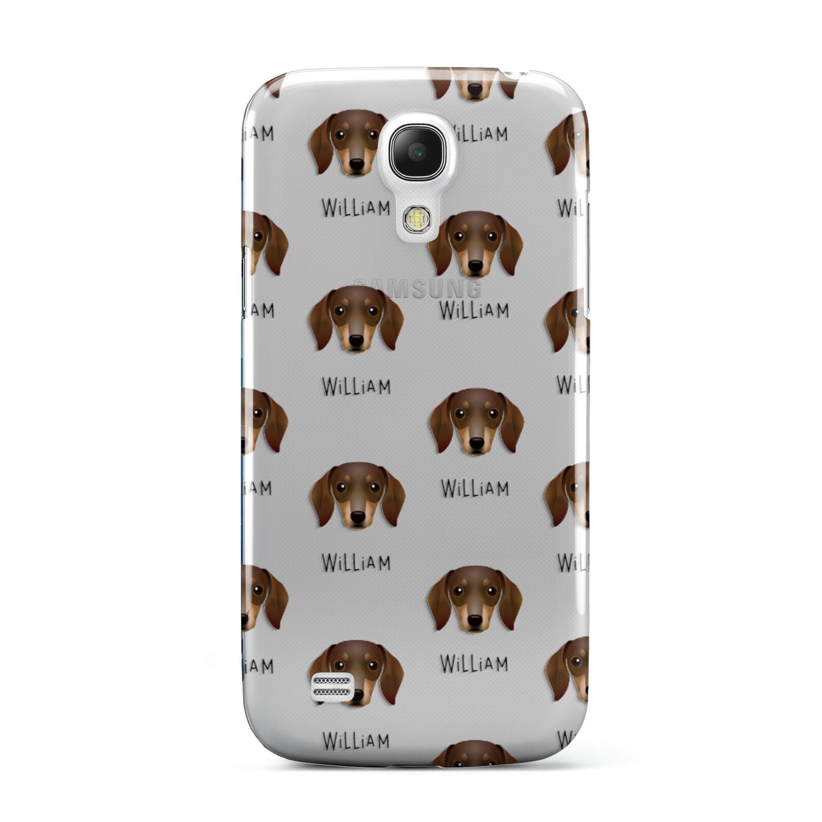 Dachshund Icon with Name Samsung Galaxy S4 Mini Case