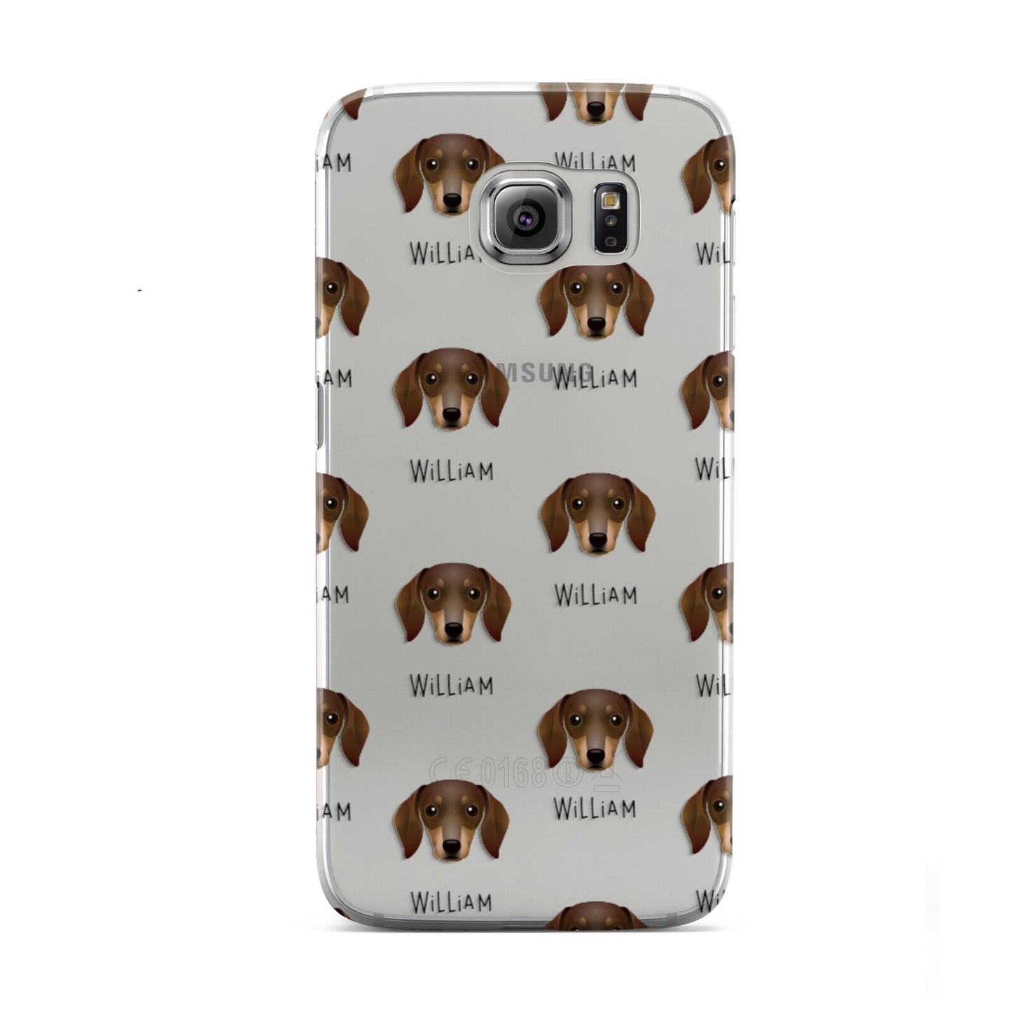 Dachshund Icon with Name Samsung Galaxy S6 Case