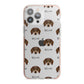 Dachshund Icon with Name iPhone 13 Pro Max TPU Impact Case with Pink Edges