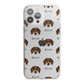Dachshund Icon with Name iPhone 13 Pro Max TPU Impact Case with White Edges