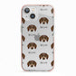 Dachshund Icon with Name iPhone 13 TPU Impact Case with Pink Edges