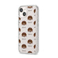 Dachshund Icon with Name iPhone 14 Clear Tough Case Starlight Angled Image