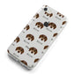 Dachshund Icon with Name iPhone 8 Bumper Case on Silver iPhone Alternative Image