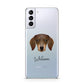 Dachshund Personalised Samsung S21 Plus Phone Case
