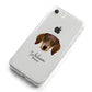 Dachshund Personalised iPhone 8 Bumper Case on Silver iPhone Alternative Image