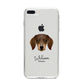 Dachshund Personalised iPhone 8 Plus Bumper Case on Silver iPhone