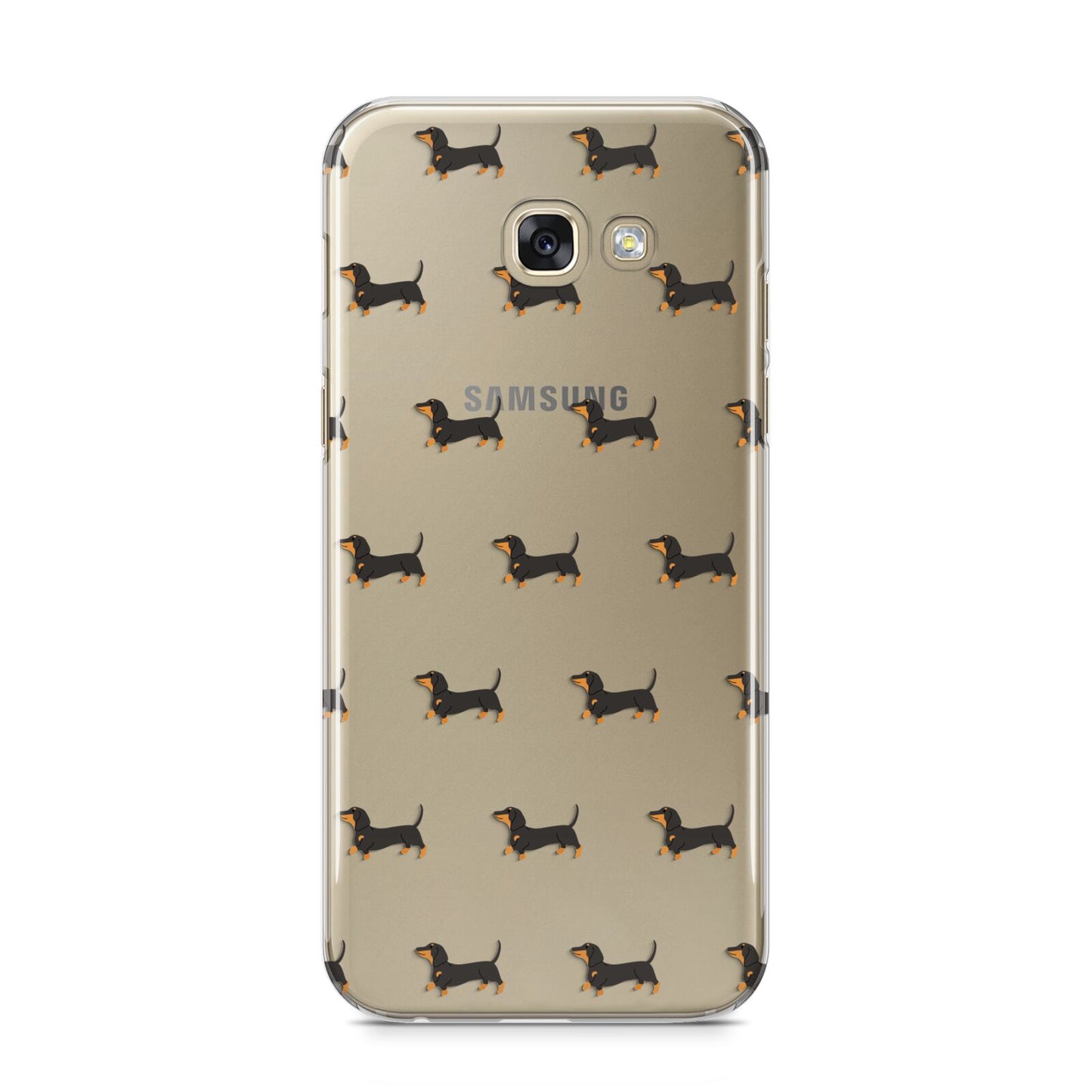 Dachshund Samsung Galaxy A5 2017 Case on gold phone