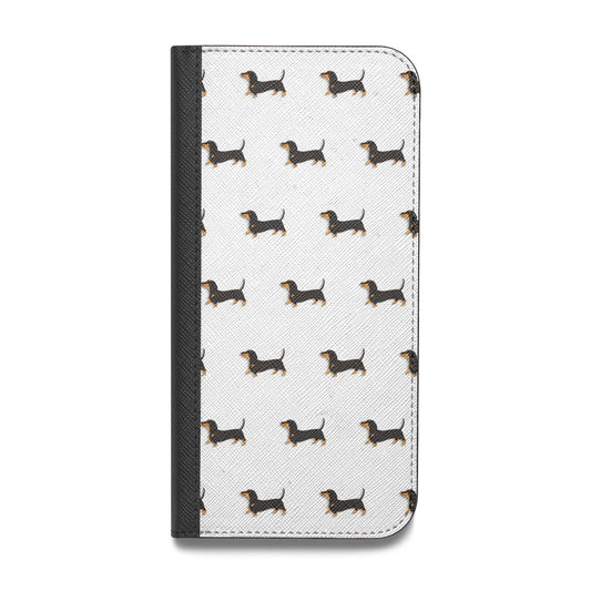 Dachshund Vegan Leather Flip iPhone Case - Main Image