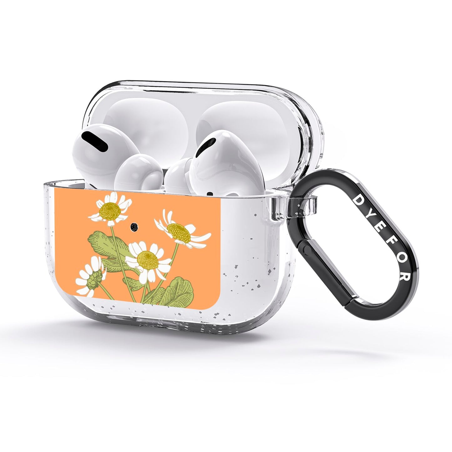 Daisies AirPods Glitter Case 3rd Gen Side Image