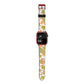 Daisies Apple Watch Strap Size 38mm with Red Hardware