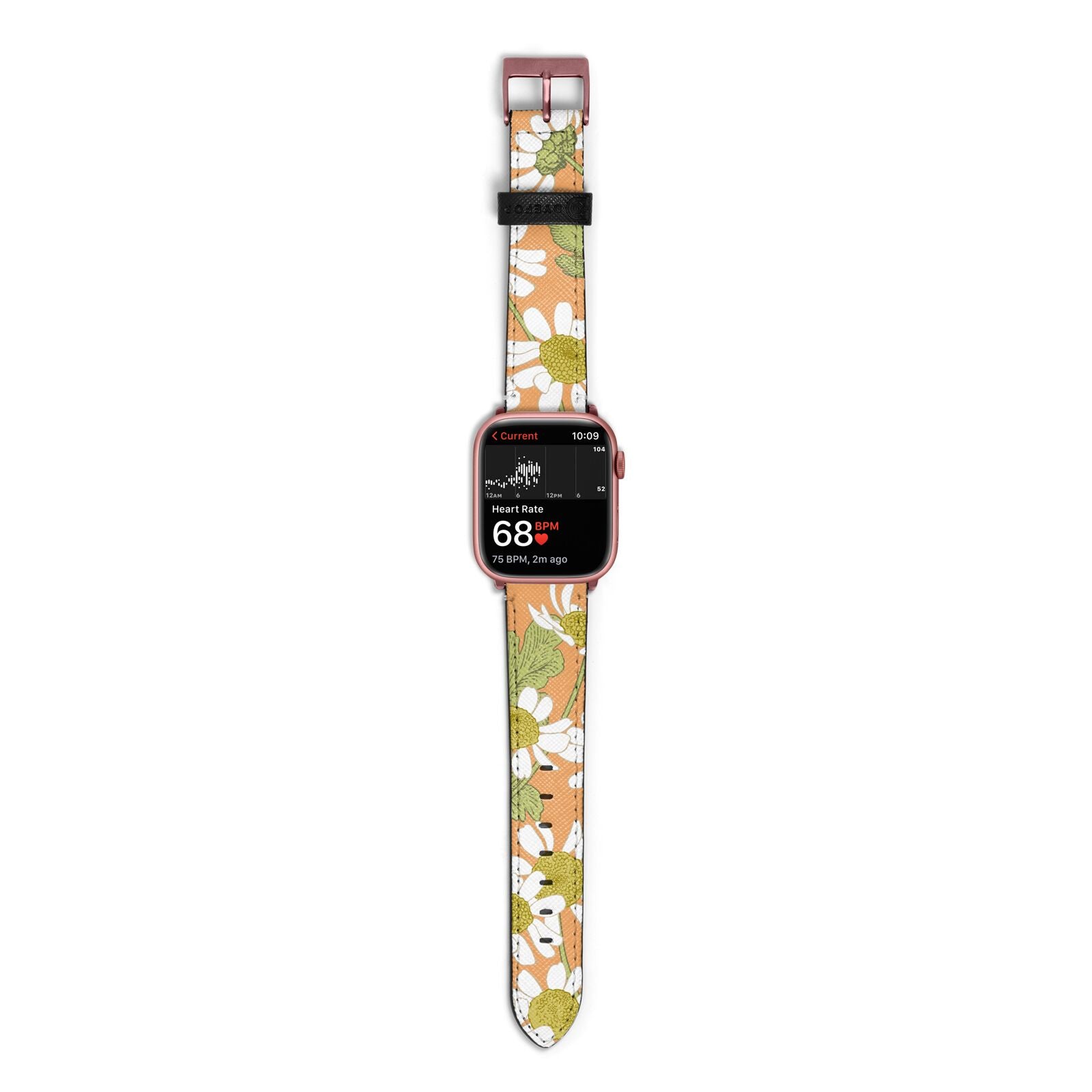 Daisies Apple Watch Strap Size 38mm with Rose Gold Hardware