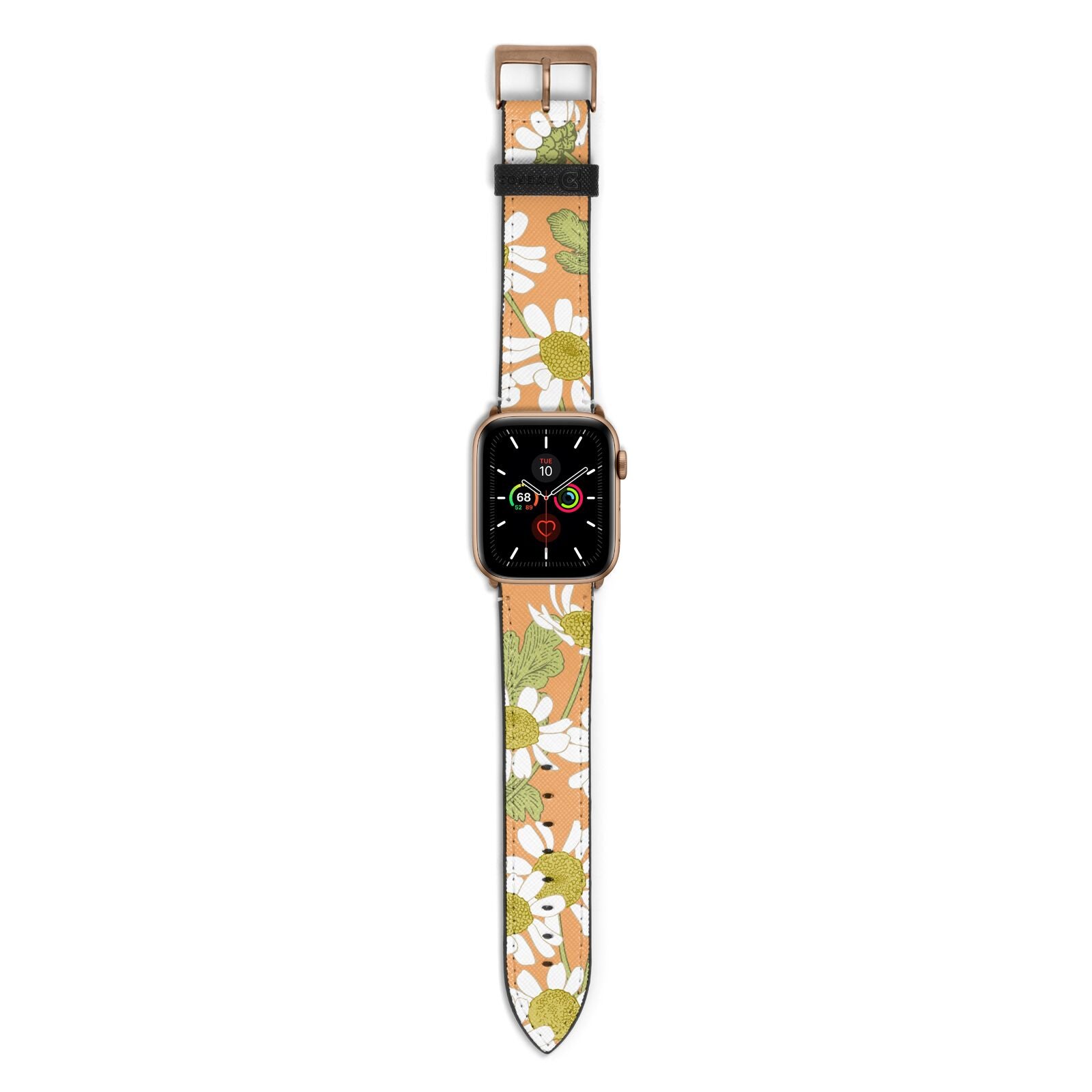 Daisies Apple Watch Strap with Gold Hardware