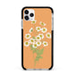 Daisies Apple iPhone 11 Pro Max in Silver with Black Impact Case