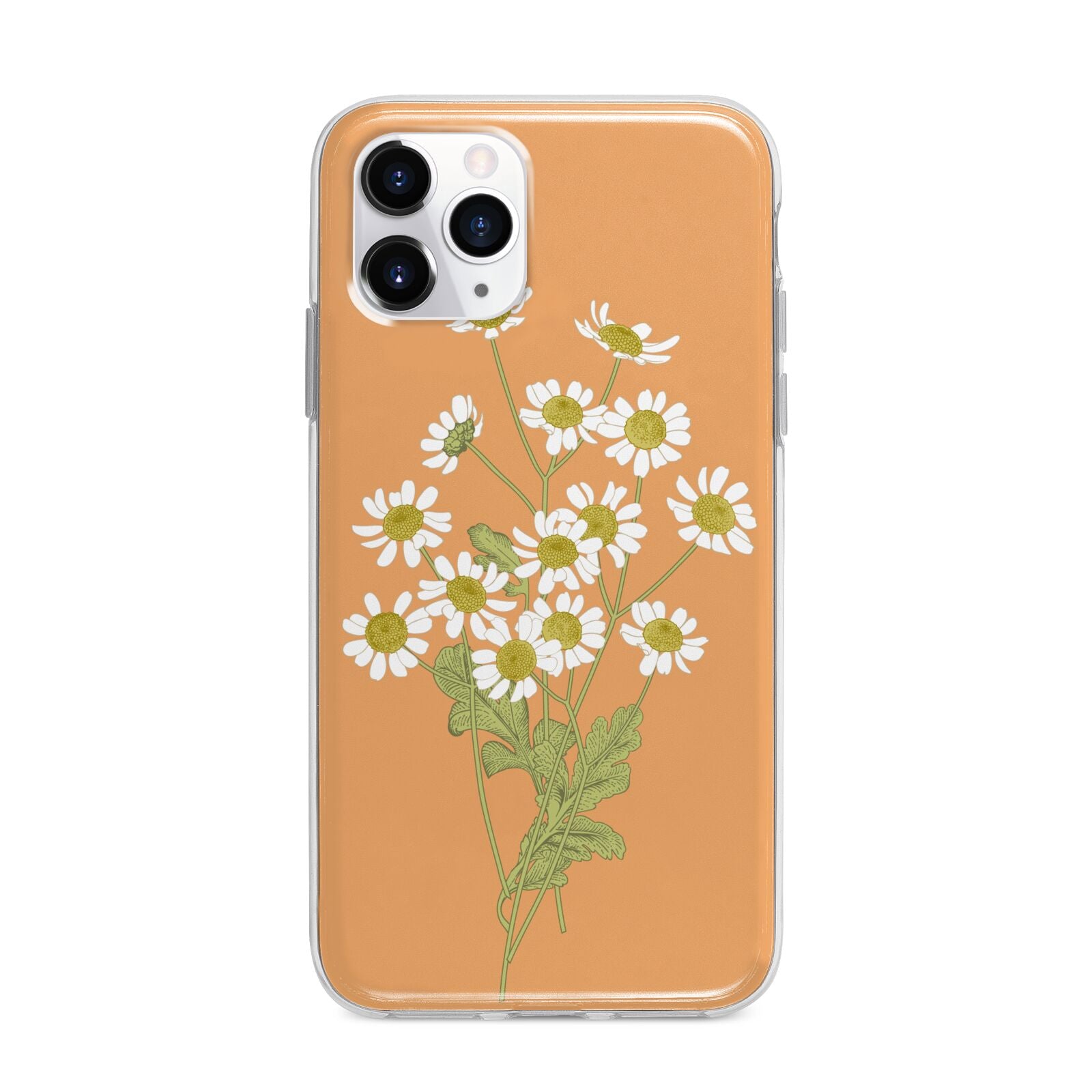 Daisies Apple iPhone 11 Pro Max in Silver with Bumper Case