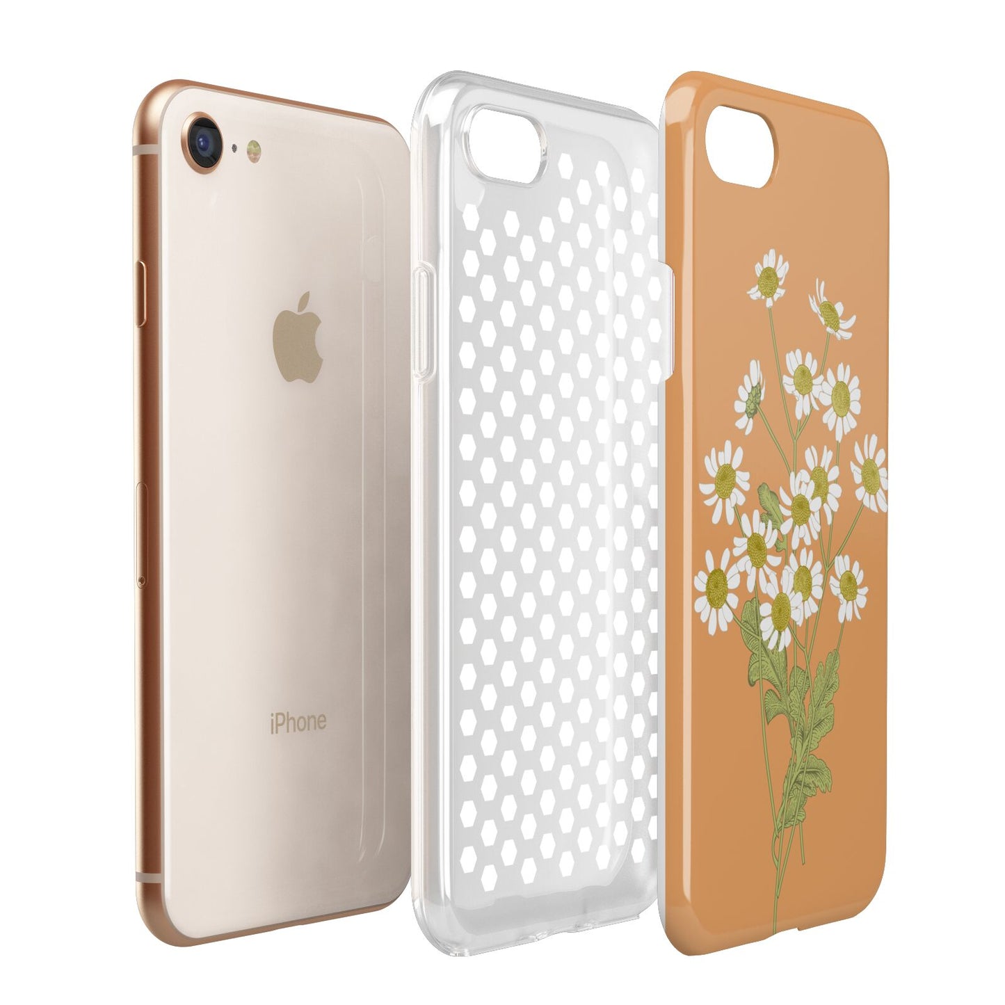 Daisies Apple iPhone 7 8 3D Tough Case Expanded View