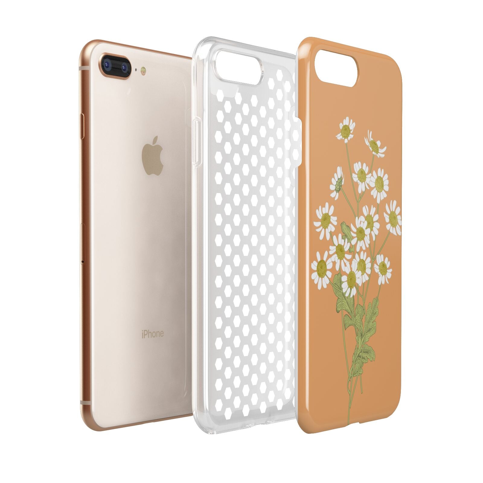 Daisies Apple iPhone 7 8 Plus 3D Tough Case Expanded View