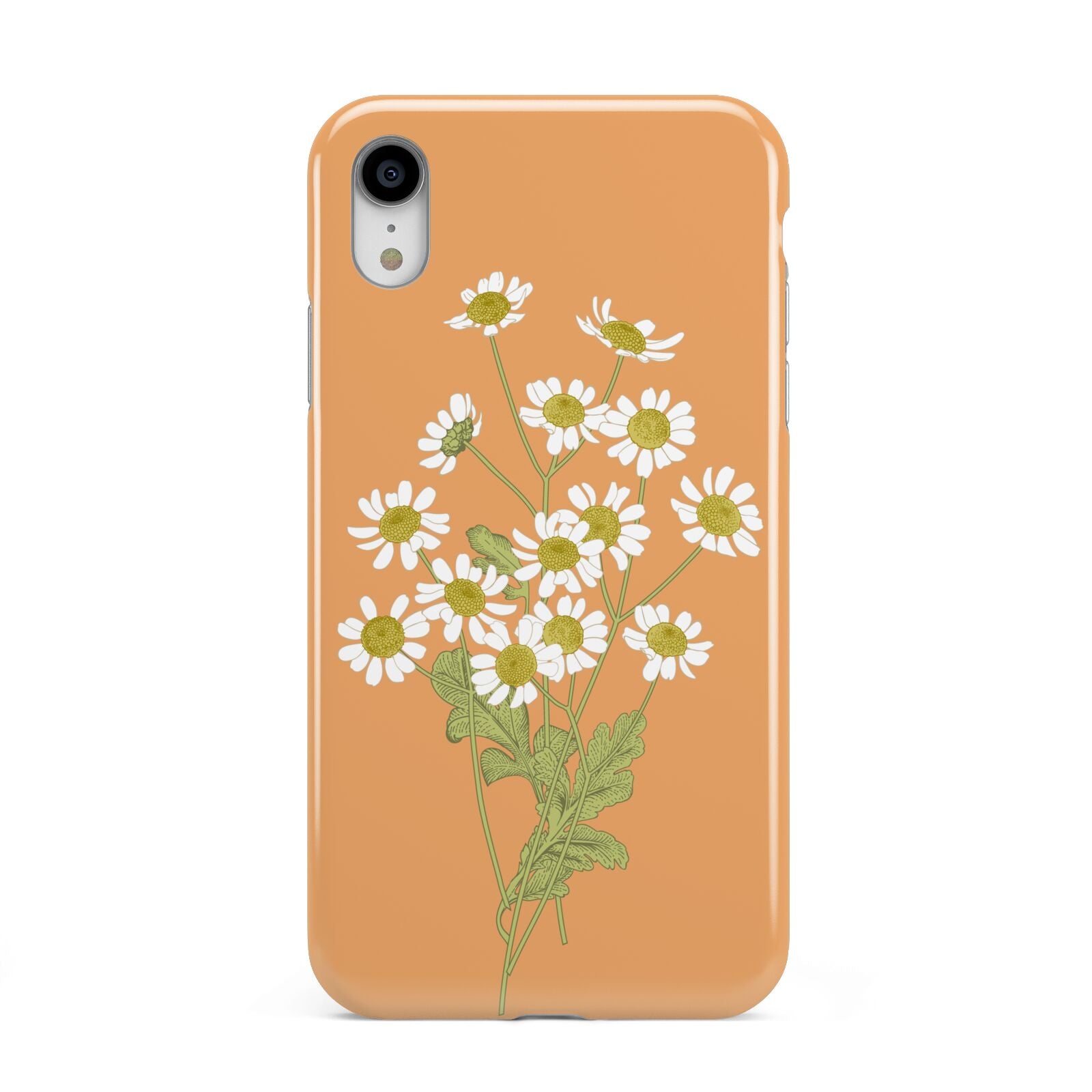 Daisies Apple iPhone XR White 3D Tough Case