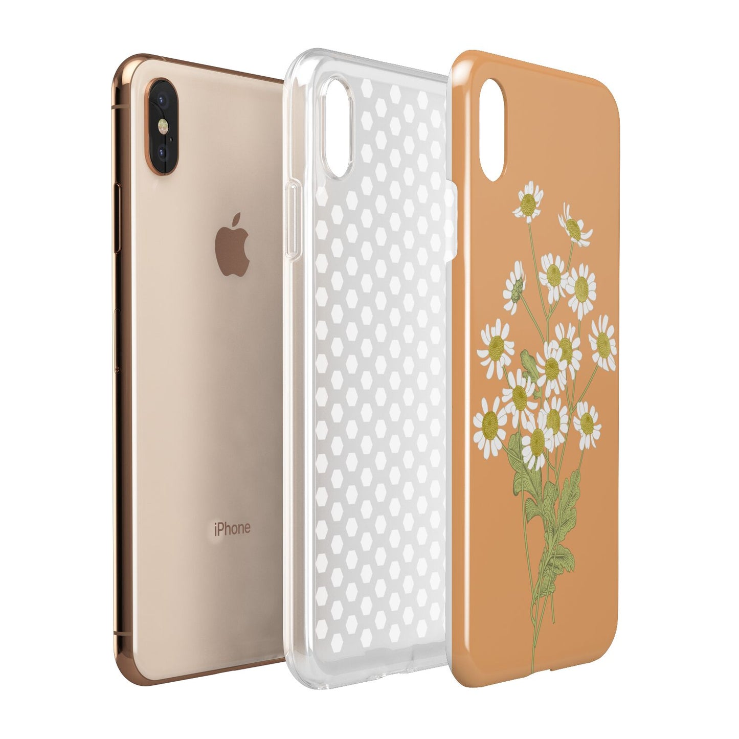 Daisies Apple iPhone Xs Max 3D Tough Case Expanded View