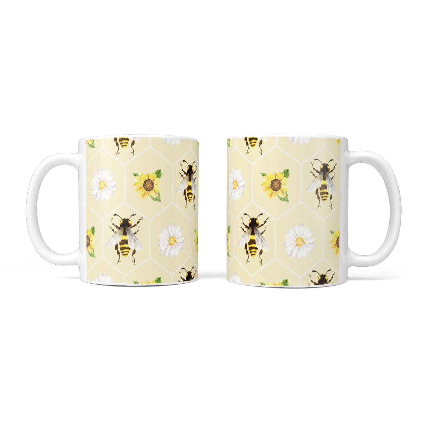 Daisies Bees and Sunflowers 10oz Mug Alternative Image 3