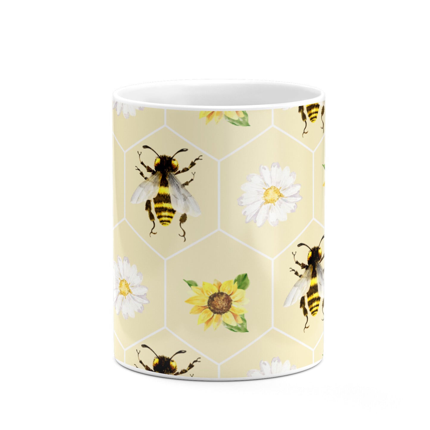 Daisies Bees and Sunflowers 10oz Mug Alternative Image 7