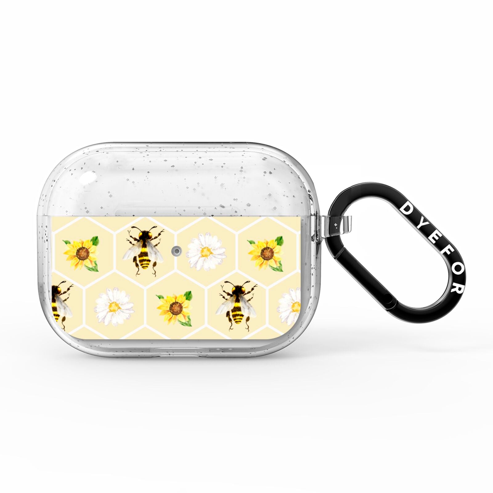 Daisies Bees and Sunflowers AirPods Pro Glitter Case