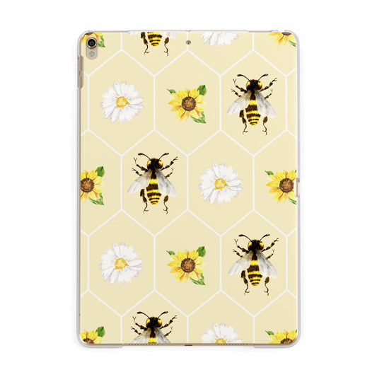 Daisies Bees and Sunflowers Apple iPad Gold Case