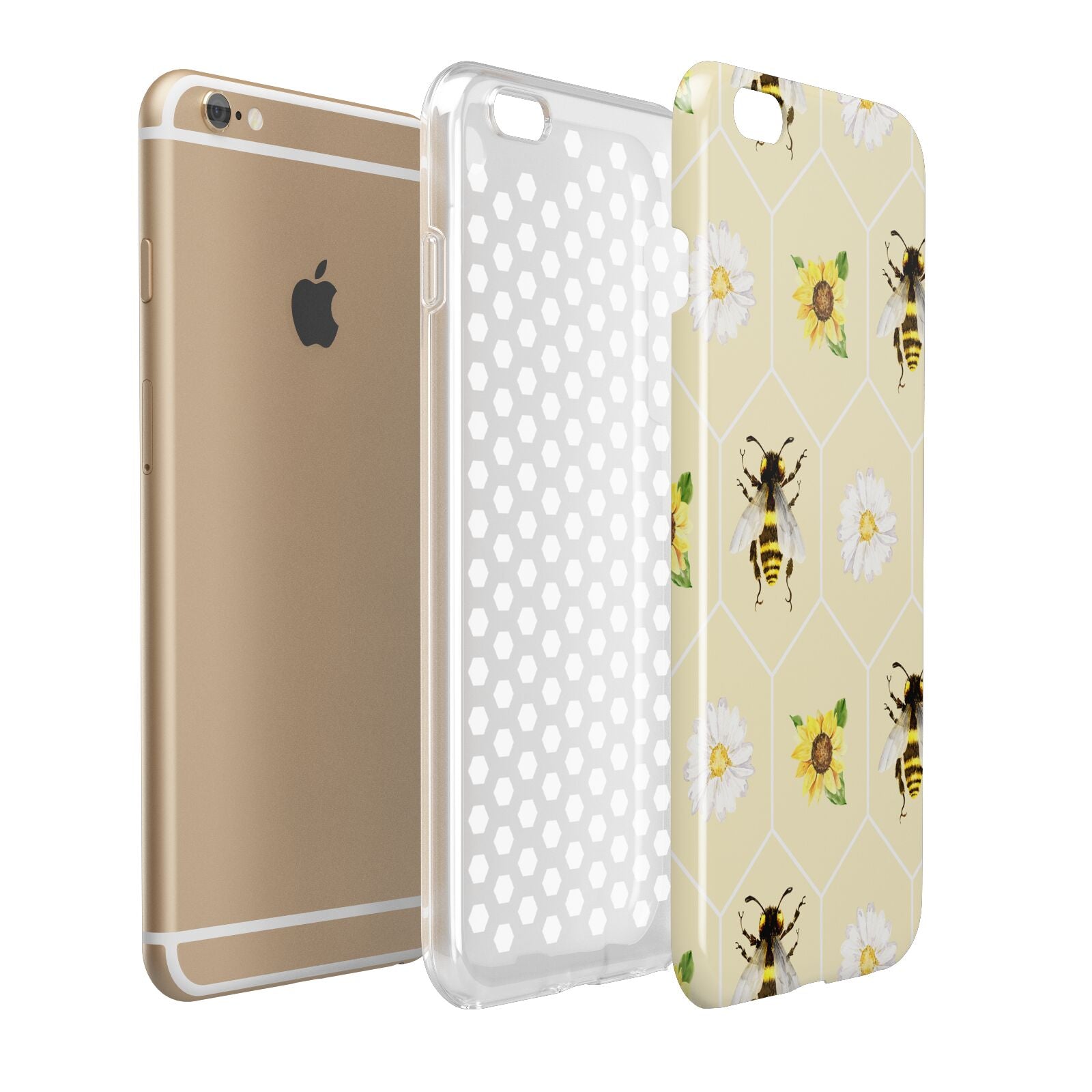 Daisies Bees and Sunflowers Apple iPhone 6 Plus 3D Tough Case Expand Detail Image